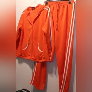 2 pc orange warm up set
